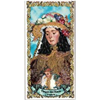 Virgen del Rocío (Pastora). Azulejo fabricado artesanalmente para decorar. Cerámica para colgar. Calca cerámica (10x20…